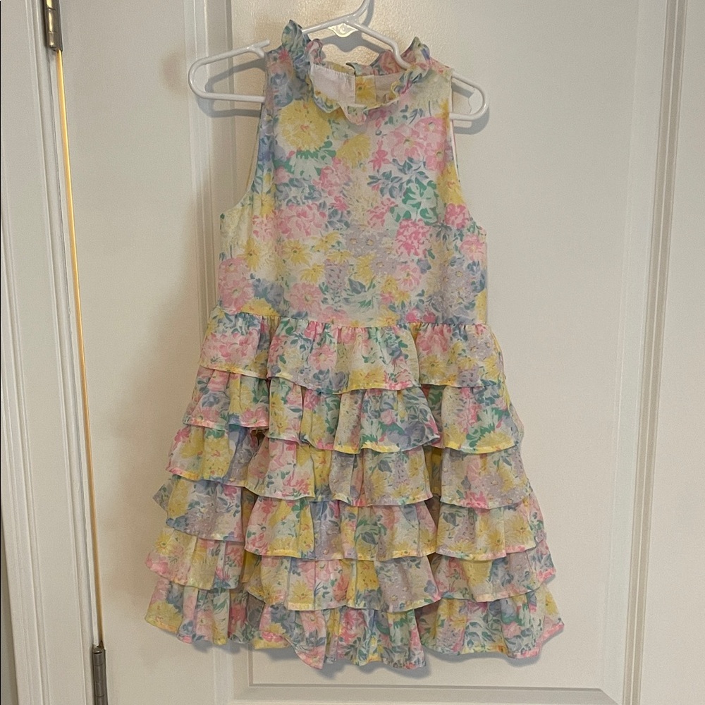Janie and Jack Floral Ruffle Kids Dress